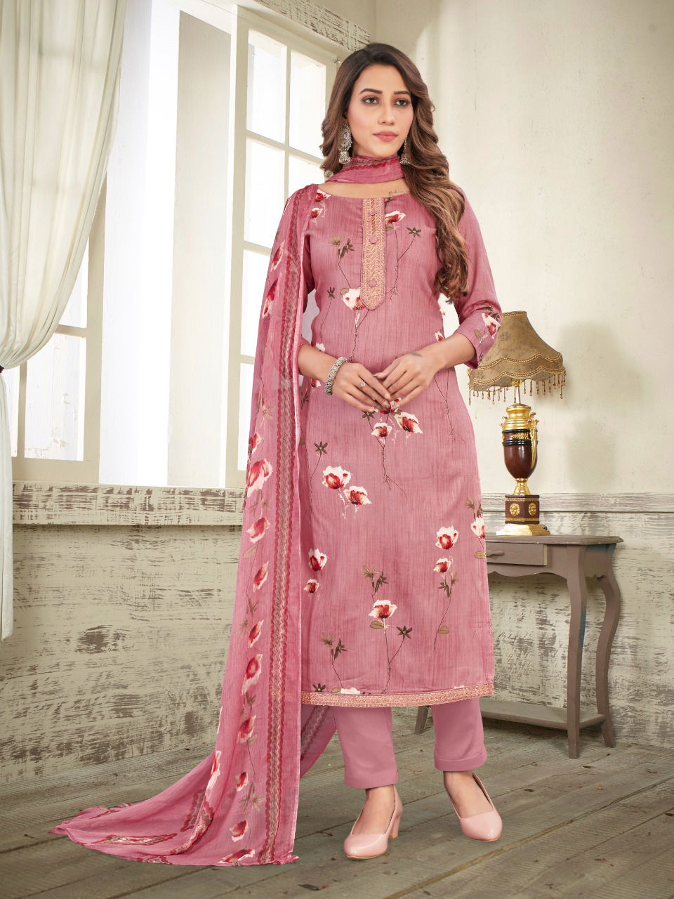 Bipson Riya 1799 Jam Satin Printed Fancy Ethnic Wear Designer Dress Material Collection